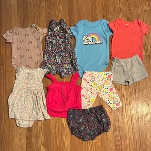 Assorted Onesies, Romper, Shorts and Tank